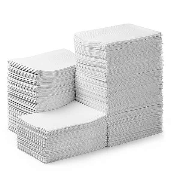 JMU Dental Bibs, 250pcs Disposable 3 Ply Waterproof Tattoo Bibs, Tattoo Table Covers, Patient Bibs, Tray Covers, 13