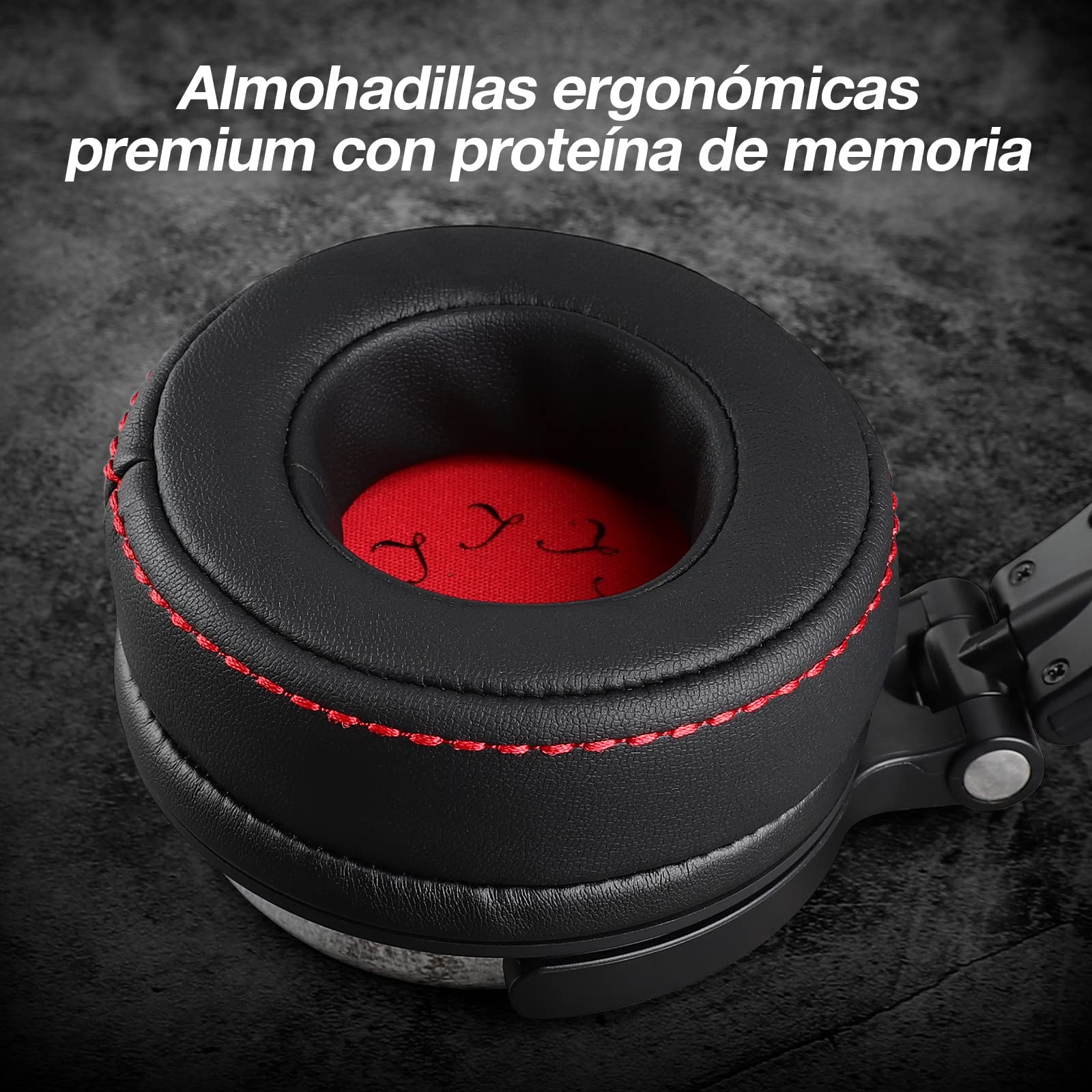OneOdio - Auriculares de DJ para supervisión en Estudio, Mezclas, Aislamiento acústico, Carcasa giratoria a 90 º, Ajuste de 50 mm, Almohadillas de Piel, Auriculares de DJ con micrófono