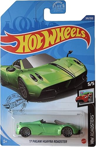 Miniatura 1 de Hot Wheels '17 Pagani Huayra Roadster, [Verde] 241/250 Roadsters 5/5