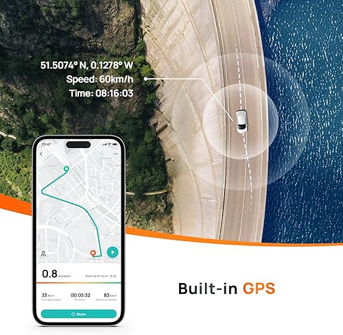 Miniatura 5 de 70mai True 4K Dash Cam A800S con Sony IMX415, frontal y trasera, tarjeta SD gratuita de 128 GB, GPS integrado, súper visión nocturna, LCD IPS de 3