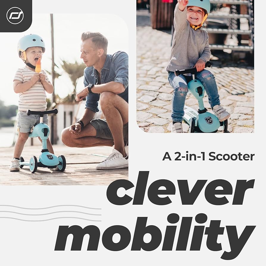 Amazon.com: Scoot & Ride 2-in-1 Ride-On & Stand Kids Scooter