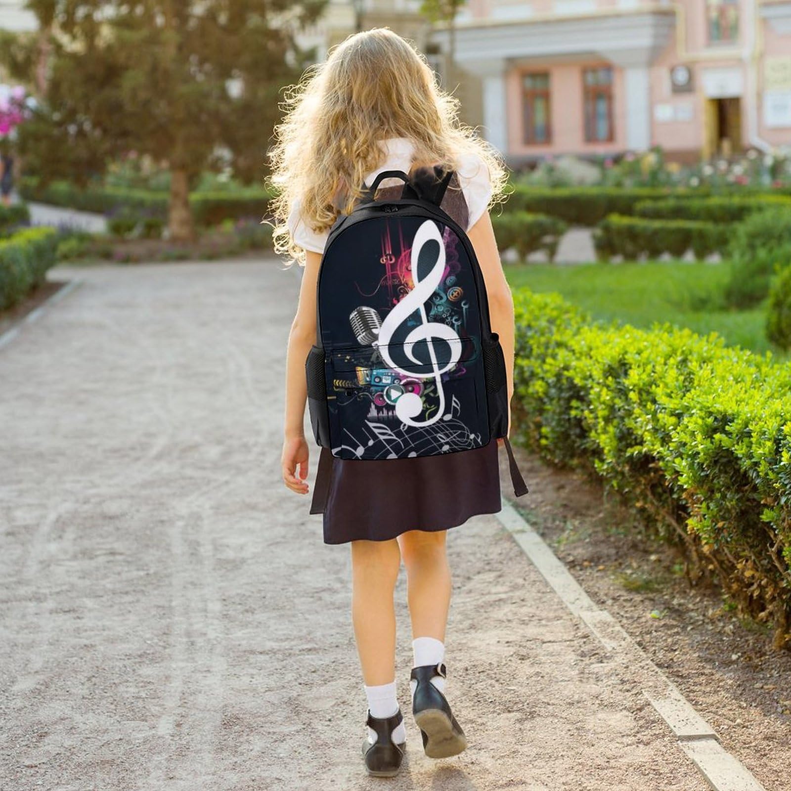 Tagesrucksack, Notenmusik-Rucksack, Rucksack mit Taschen für Wandern, Camping, Reisen