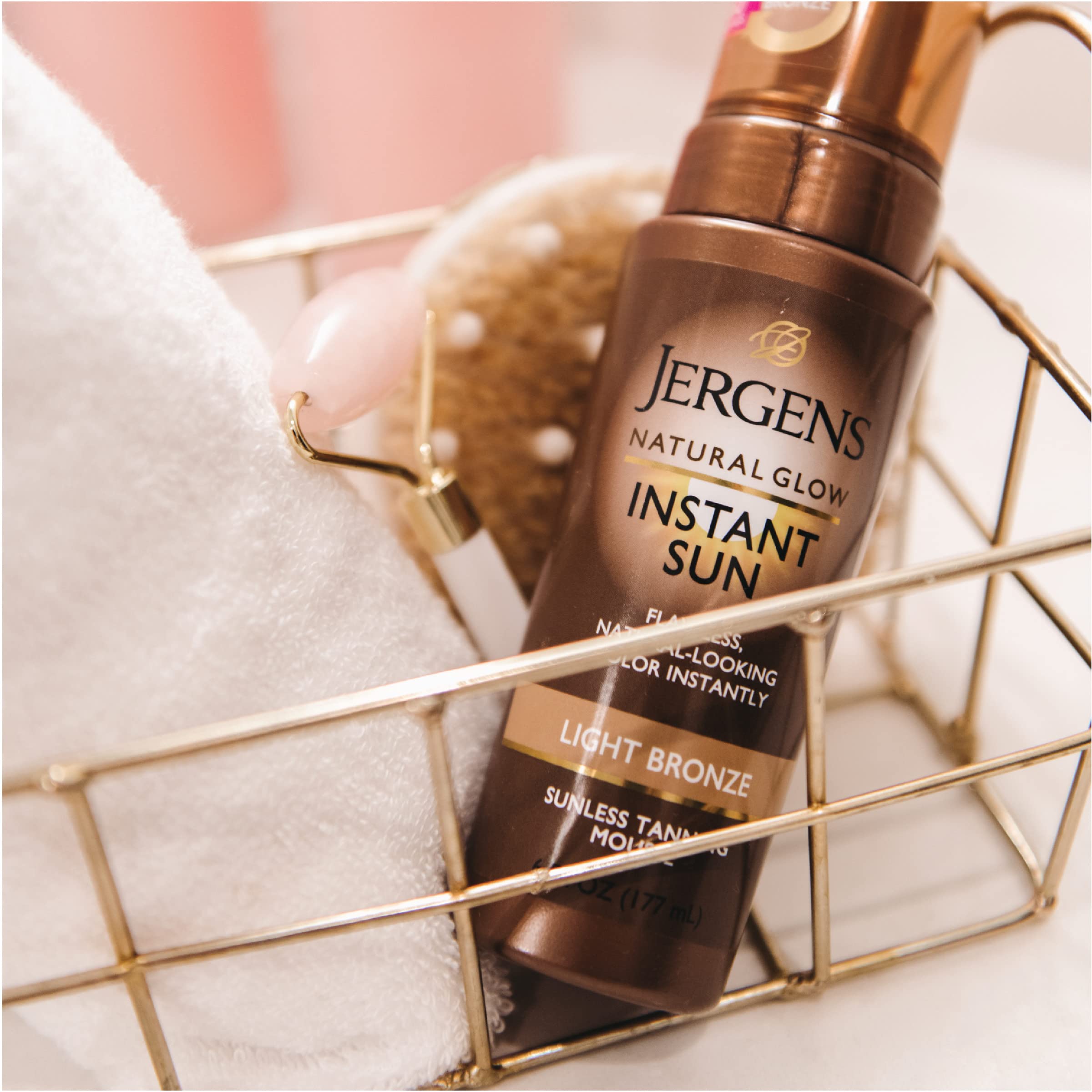 Buy Jergens Natural Glow Instant Sun Body Mousse, Self Tanner for Light
