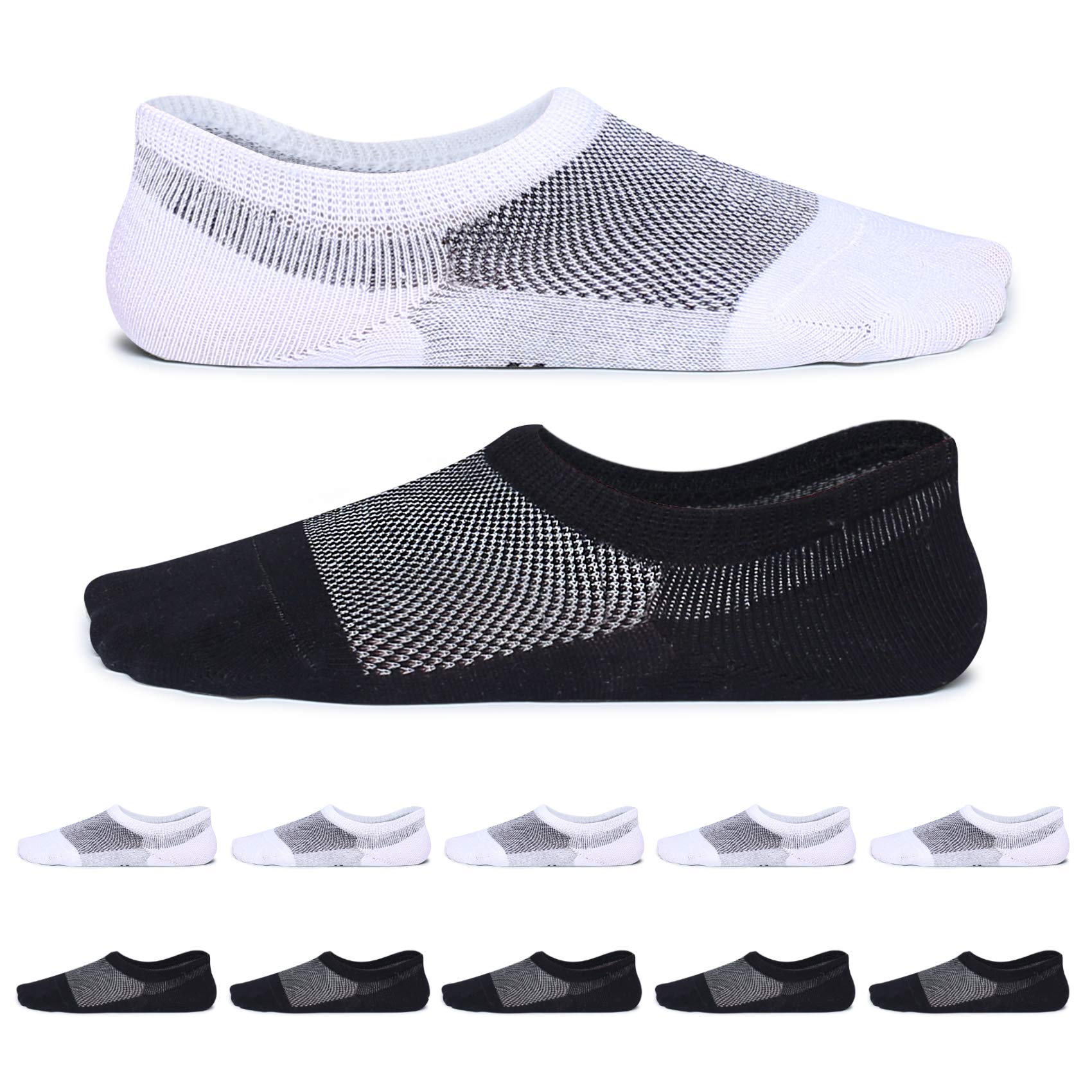 YouShow 10 Paar Sneaker Socken Damen Herren Unsichtbare Füßlinge Kurz Unisex Sportsocken für Damen