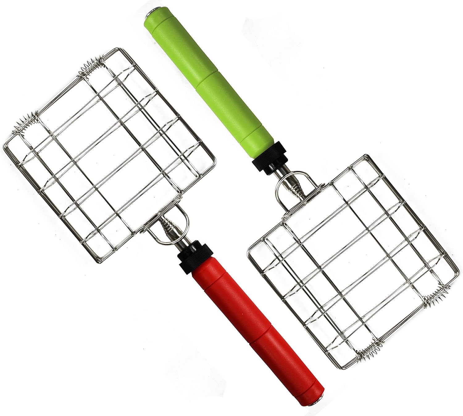 Black Duck Brand Pack of 2 Assorted Extendable Smores Makers - Make Smores Without The Mess! - (10.25") Extends to (34.5") (2) : Sports & Outdoors