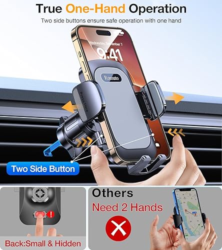 Miniatura 6 de Romuto Soporte de teléfono para automóvil Succión más fuerte 2025Soporte de teléfono para teléfono celular de automóvil para tu automóvil,
