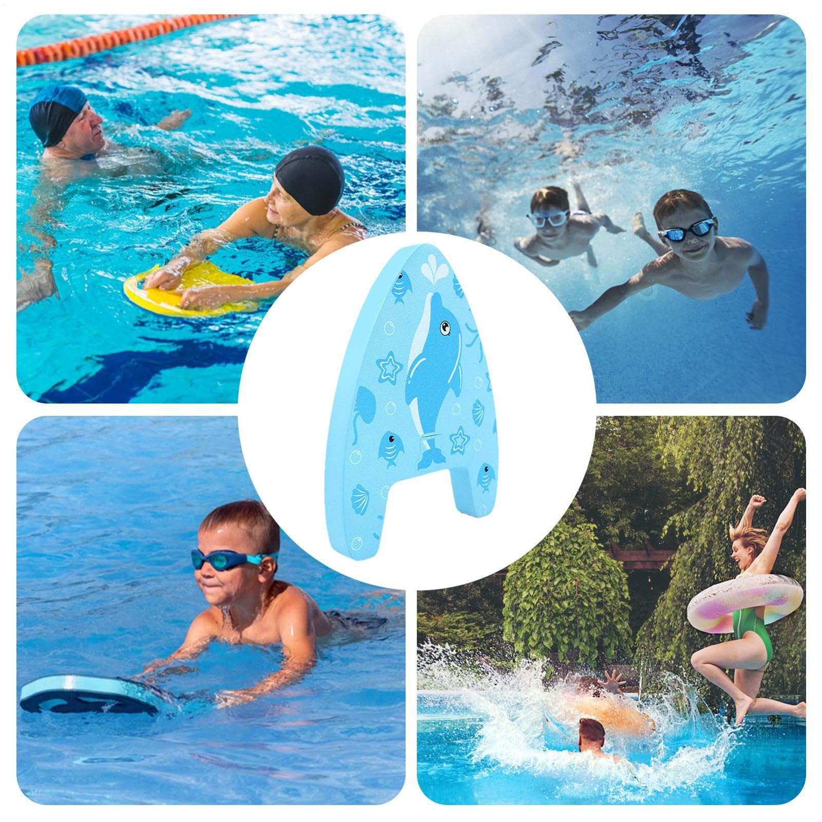 2 Pezzi Tavoletta Nuoto Galleggiante di Nuoto con Manico Giocattolo da piscina con spruzzatore d'acqua estraibile Ausilio Galleggiante in schiuma EVA Per Principianti Spiaggia Vacanza Esercizio