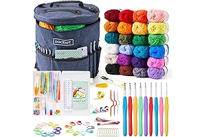 INSCRAFT Crochet Kit for Beginners and Professionals - Great Knitting Starter Kit...