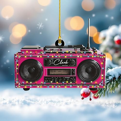 Miniatura 4 de Cinta de casete personalizada, adorno de Navidad 2024, adorno de cinta de mezcla de música retro, decoración de árbol de casete personalizado,