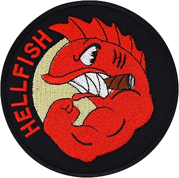 Amazon.com: Simpsons The Curse of The Flying HELLFISH WW2 Comic Patch ...