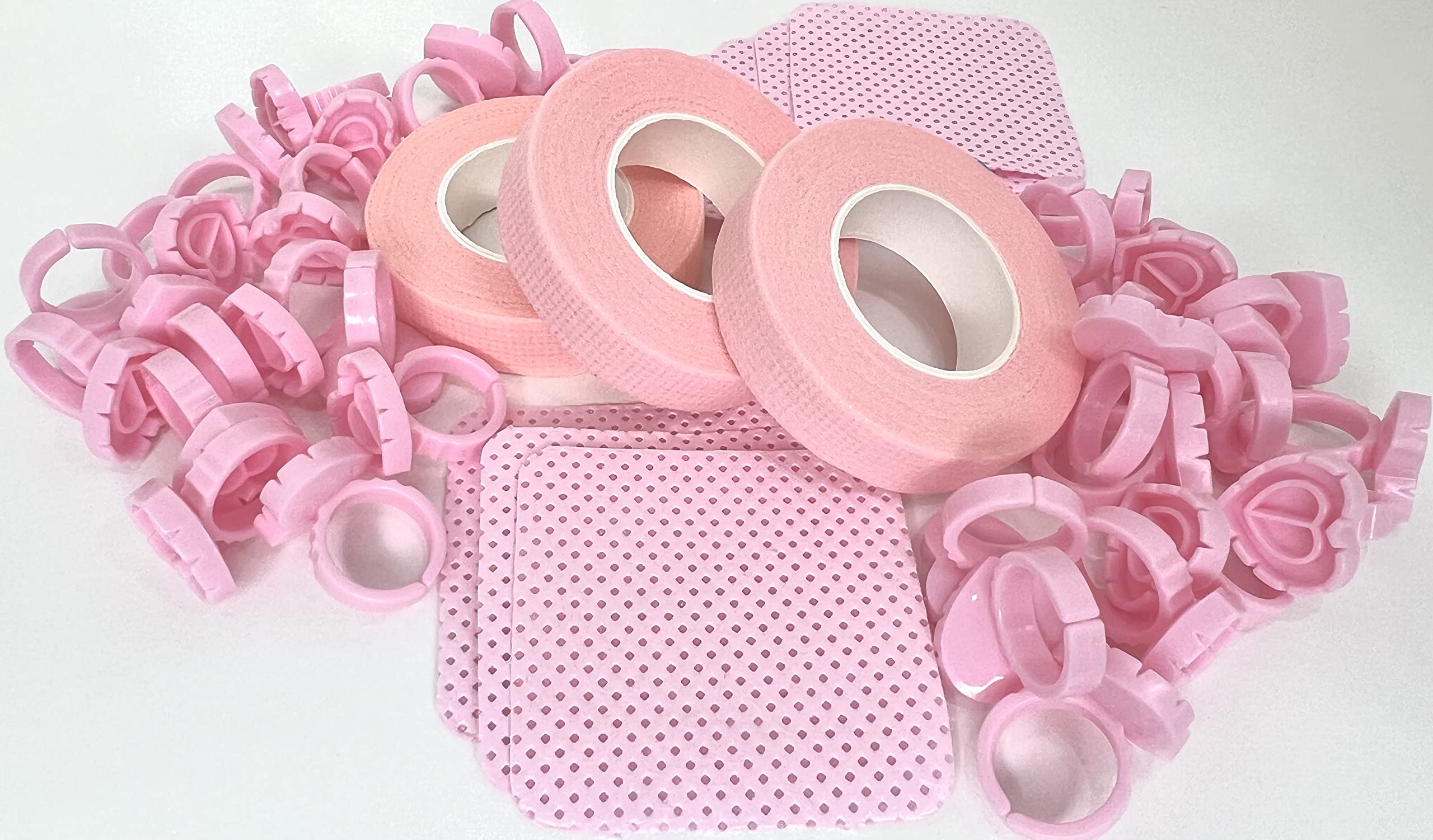 Disposable eyelash extension supplies kits (Pink)