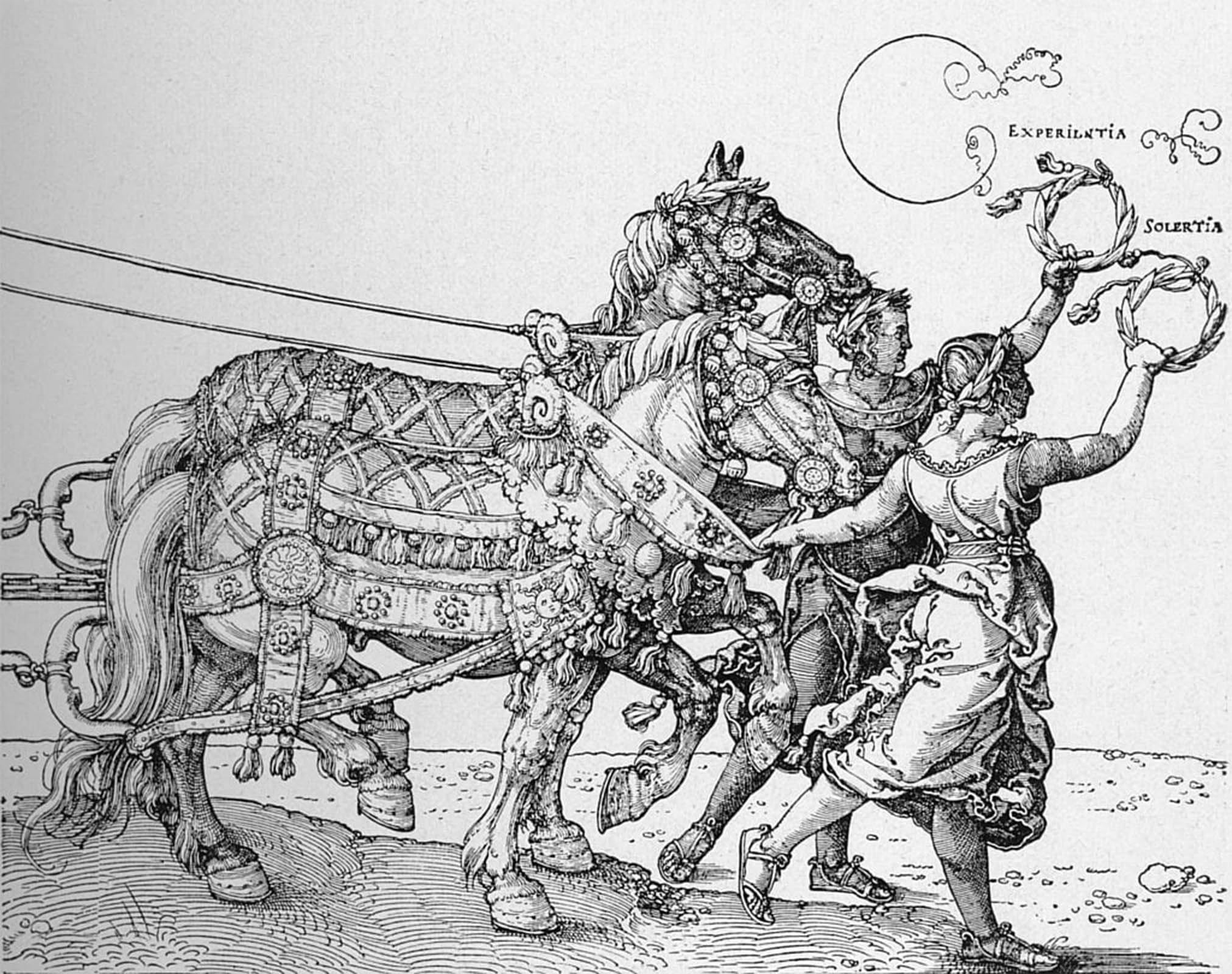 SERENDIPITP Aesthetic Poster Photo Wall Print Retro Picture the Great Cart of Emperor Maximilian by Albrecht Dürer Modern Wall Artwork for Home Decor 60x90cm