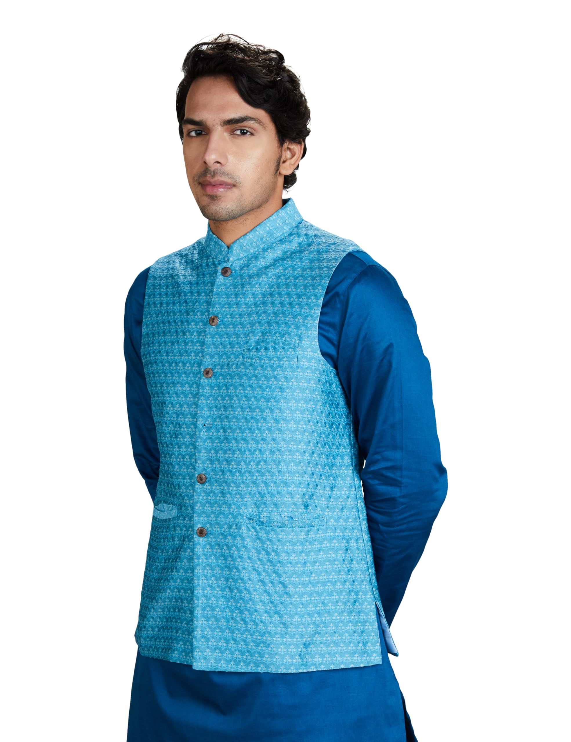 Amazon Brand - Symbol Men Lightweight Nehru Jacket