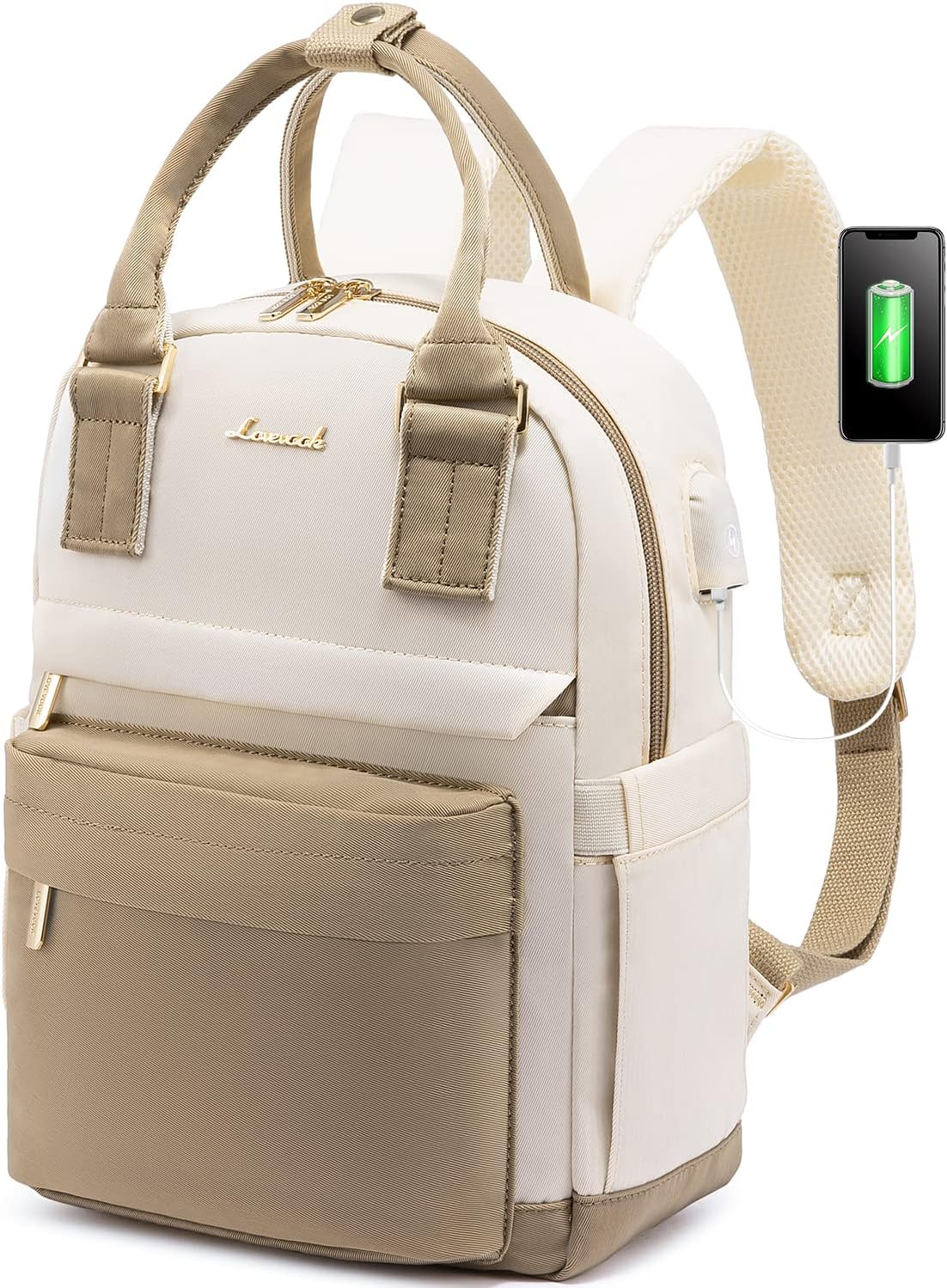 LOVEVOOK Mini Backpack for Women Stylish Waterproof Backpack Purse with USB Port, Cute Bookbag for College School Travel