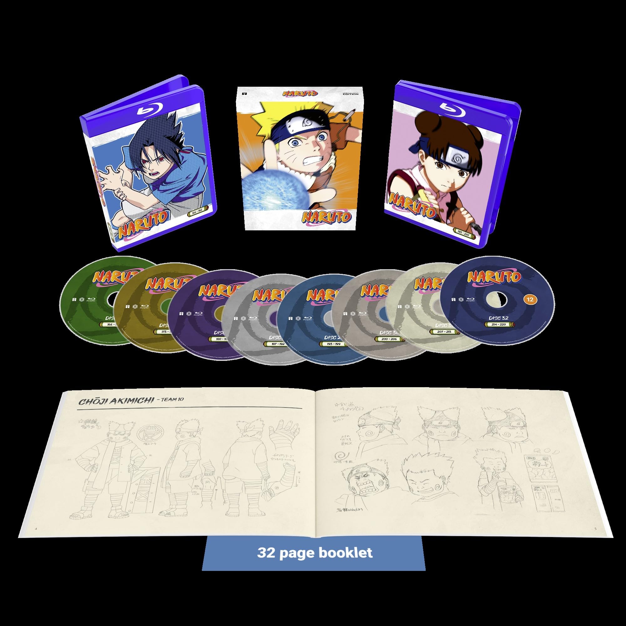 Naruto - Set 4 Blu-ray (2025) Hayato Date cert 12 8 discs ***NEW*** Great Value