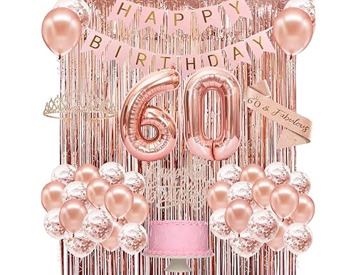 Celebrate in Style: Ultimate 60th Birthday Party Decoration Pack for Women