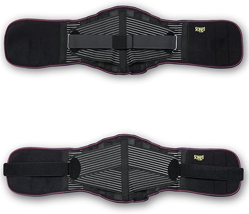 Miniatura 7 de SOLES Corsé lumbosacro  Soporte de neopreno ajustable  Corsé para ayudar a aliviar el dolor de espalda, apoyar la fuerza del núcleo  Promueve la