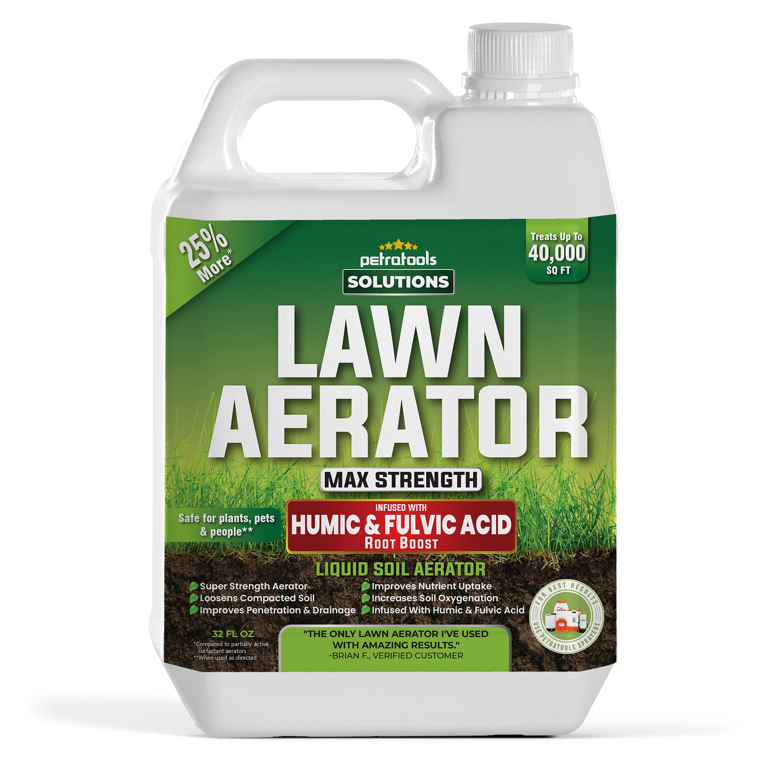 Buy PetraTools Liquid Aeration for Lawn with Humic & Fulvic