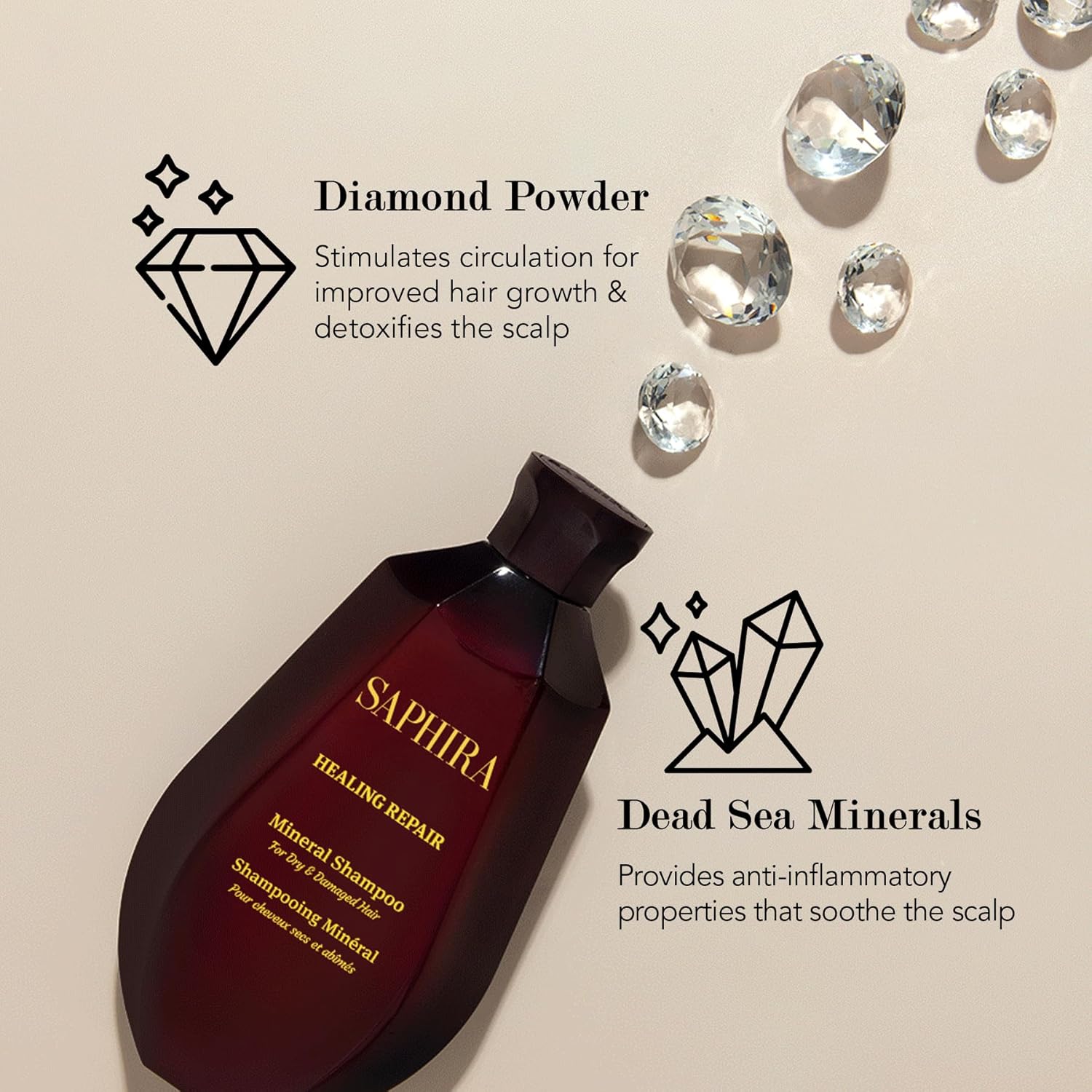 Saphira Hair Care Shampoos – Sulfate & Paraben-Free, Hydrating, Repairing & Volumizing for All Hair Types - Image 4