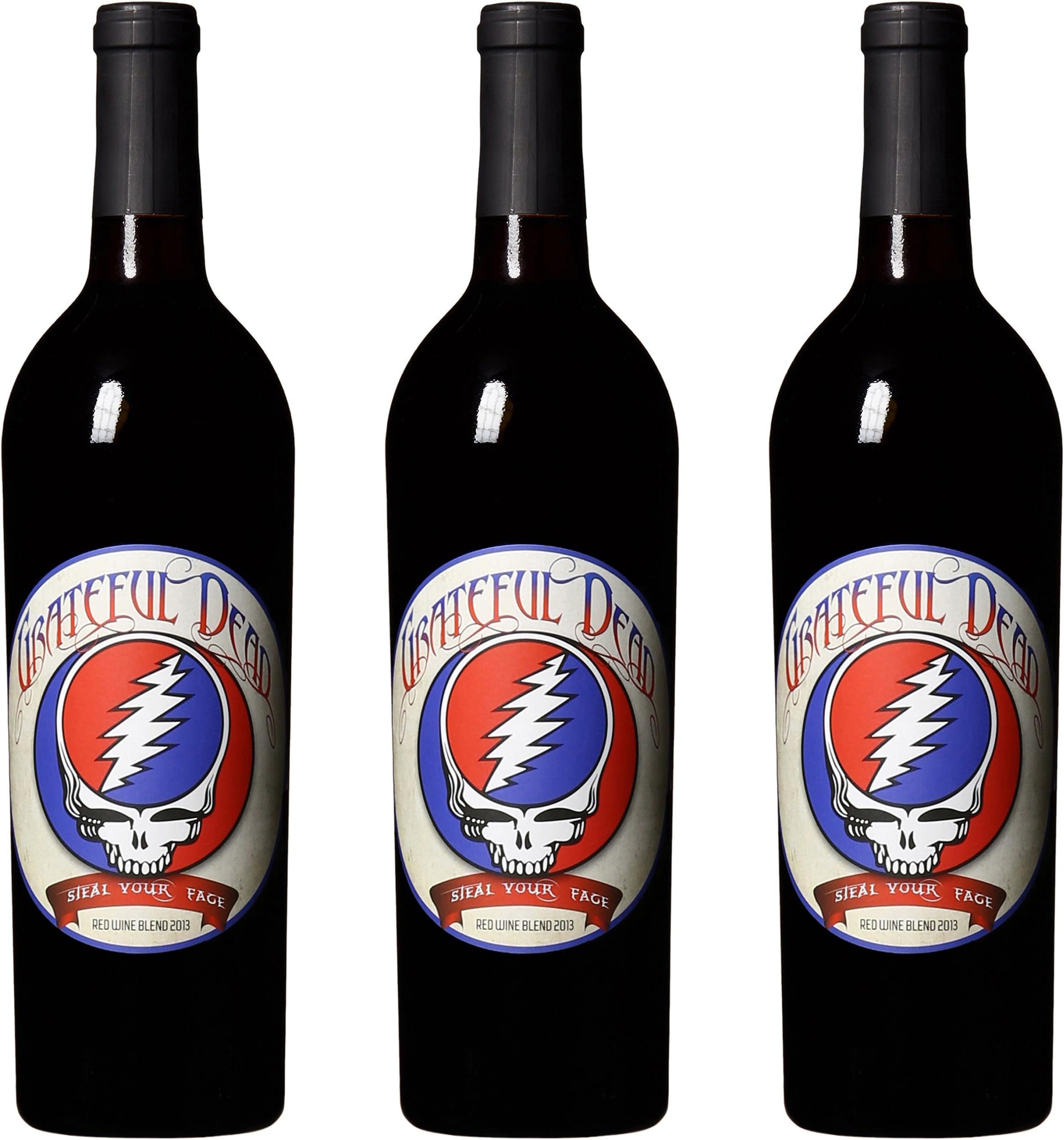 2014 Grateful Dead Steal Your Face Red Blend Wine Pack, 3 x 750 mL