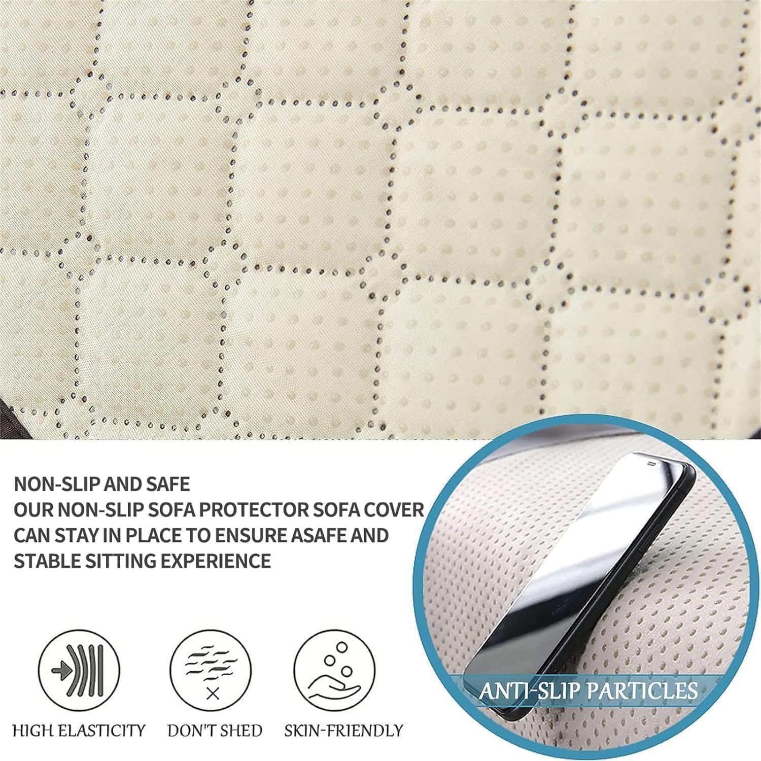 Recliner Covers Sherpa Chair Armrest Cover, Recliner Headrest Cover Sofa Arm Covers with Storage Pockets Anti Slip Arm Rest Cover for Recliner, Chair, Sofa (Burgundy,Sofa(5pcs))