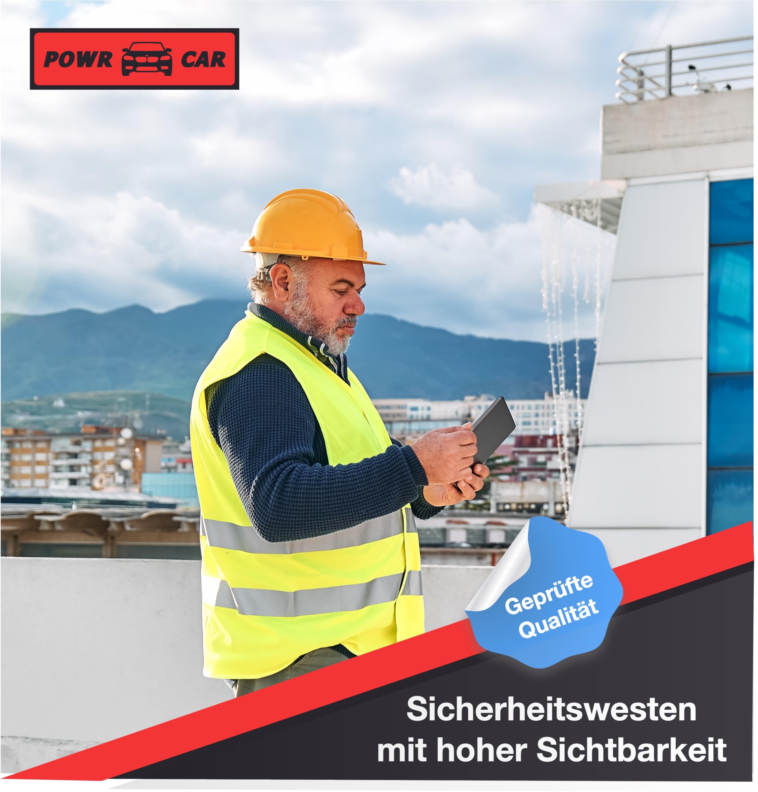20x Warnwesten 2024: Sicherheitsweste Neongelb für Auto, PKW & LKW - Reflektierende Pannen- und Unfallwesten - Autozubehör