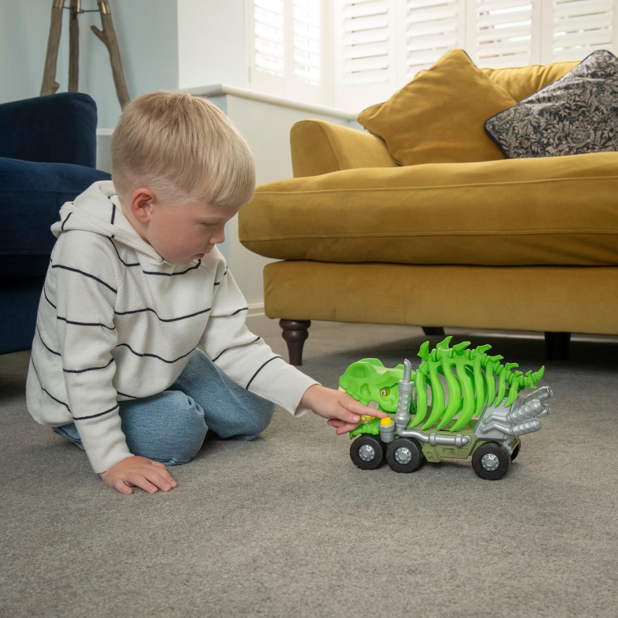 Mighty Machines T-Rex Rib Cage Transporter, Green, 18.5cm x 12.5cm x 29.5cm - Image 4