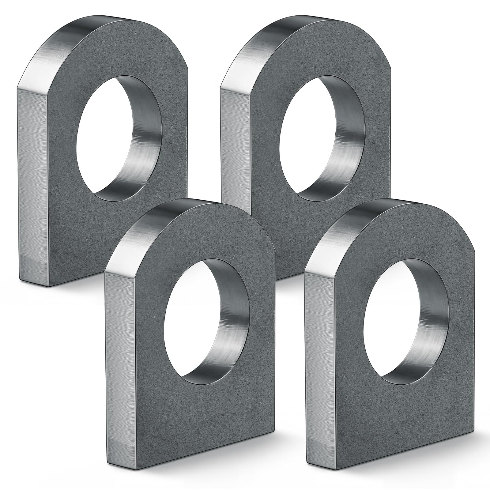 Hicarer 4 Pcs Weld on Shackle Clevis Mounts, 3/8" Thick Heavy Duty Steel
