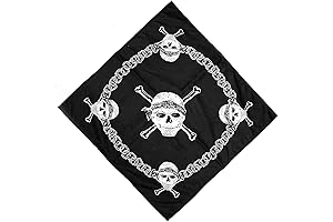Eddie Munson Bandana Skull and Chains Cosplay Costume Handkerchief