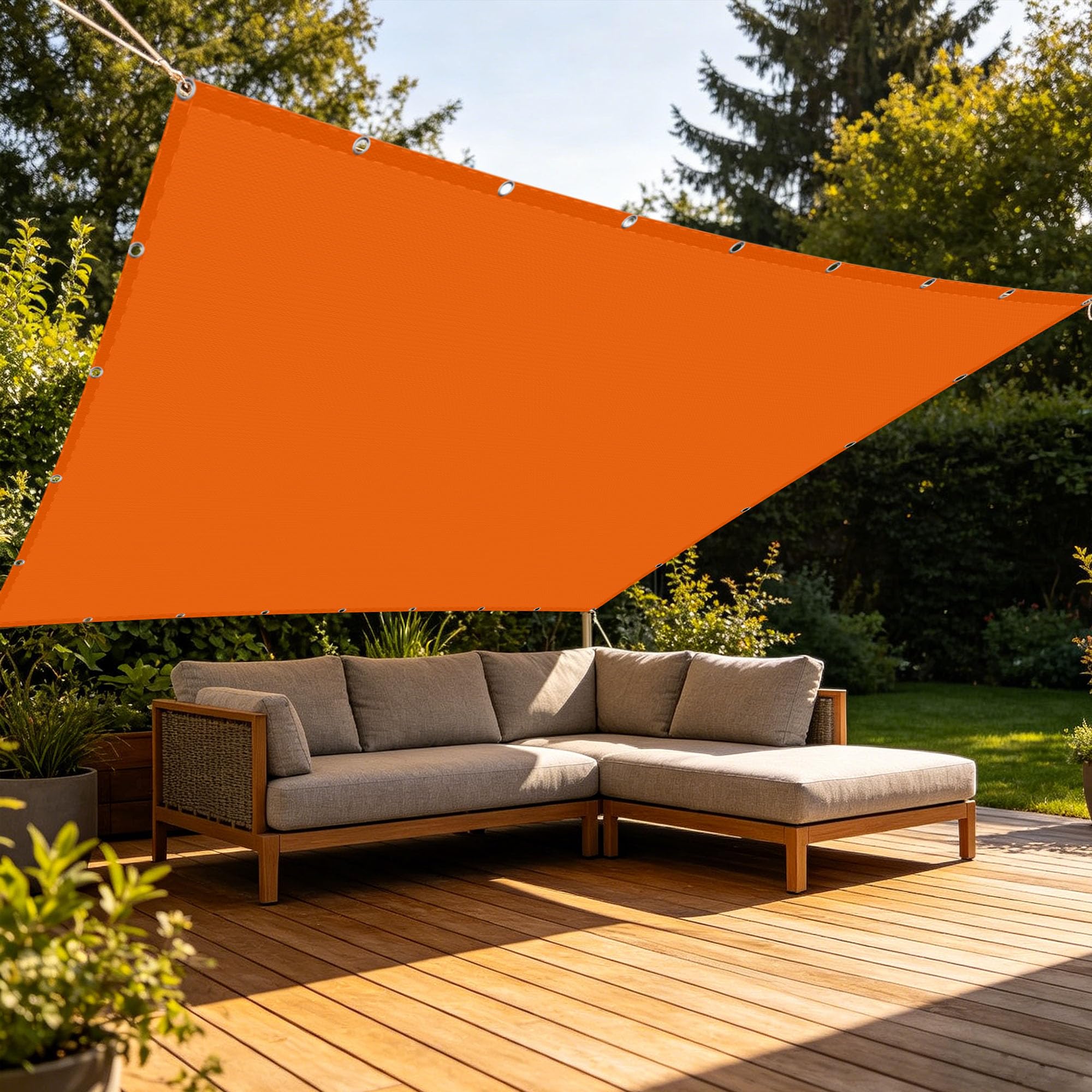 Voiles ombrages anti-UV protection store de patio avec cordons pour balcon
