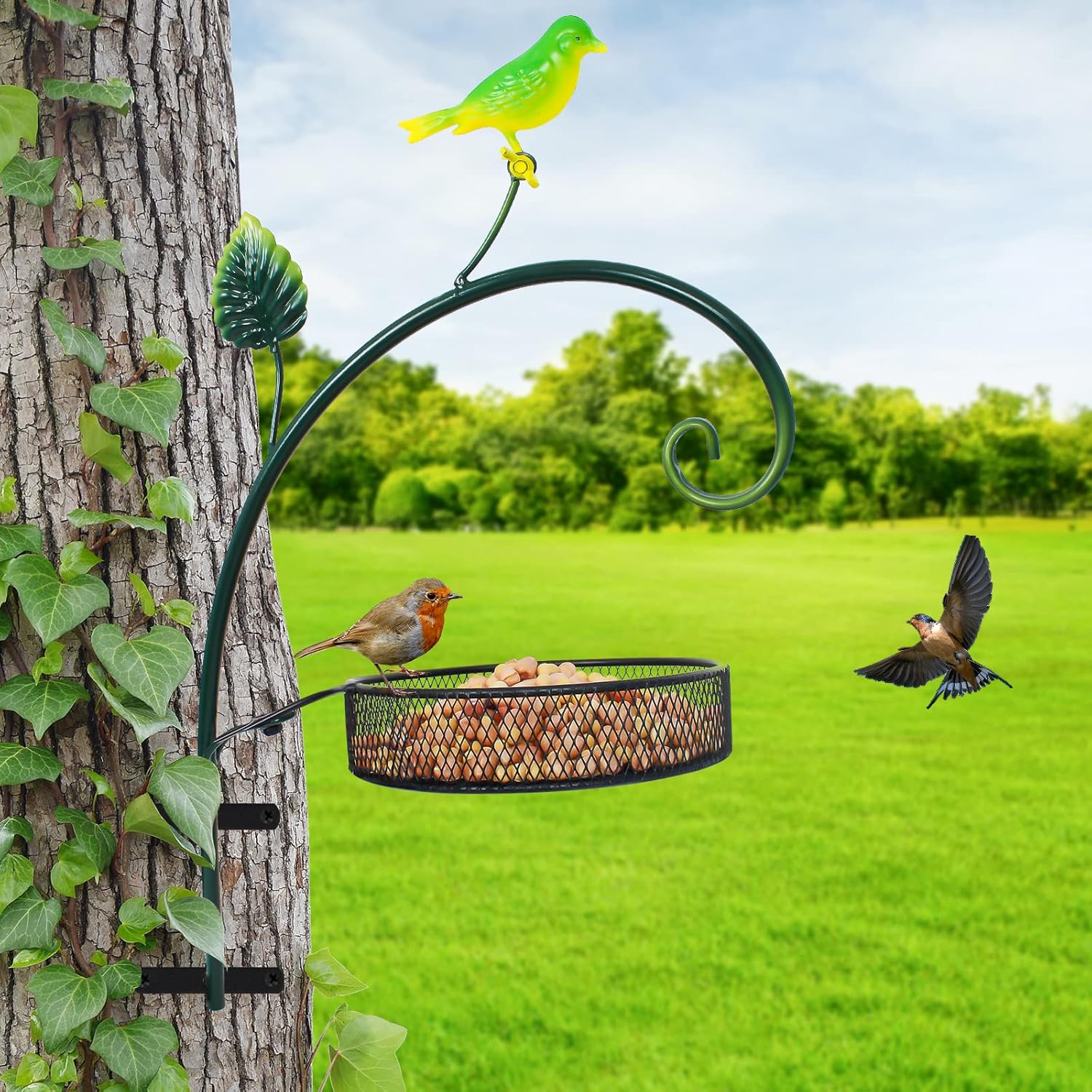 Amazon.com : IGEEKWELL Wild Bird Feeders for Outdoor Hanging Extended ...
