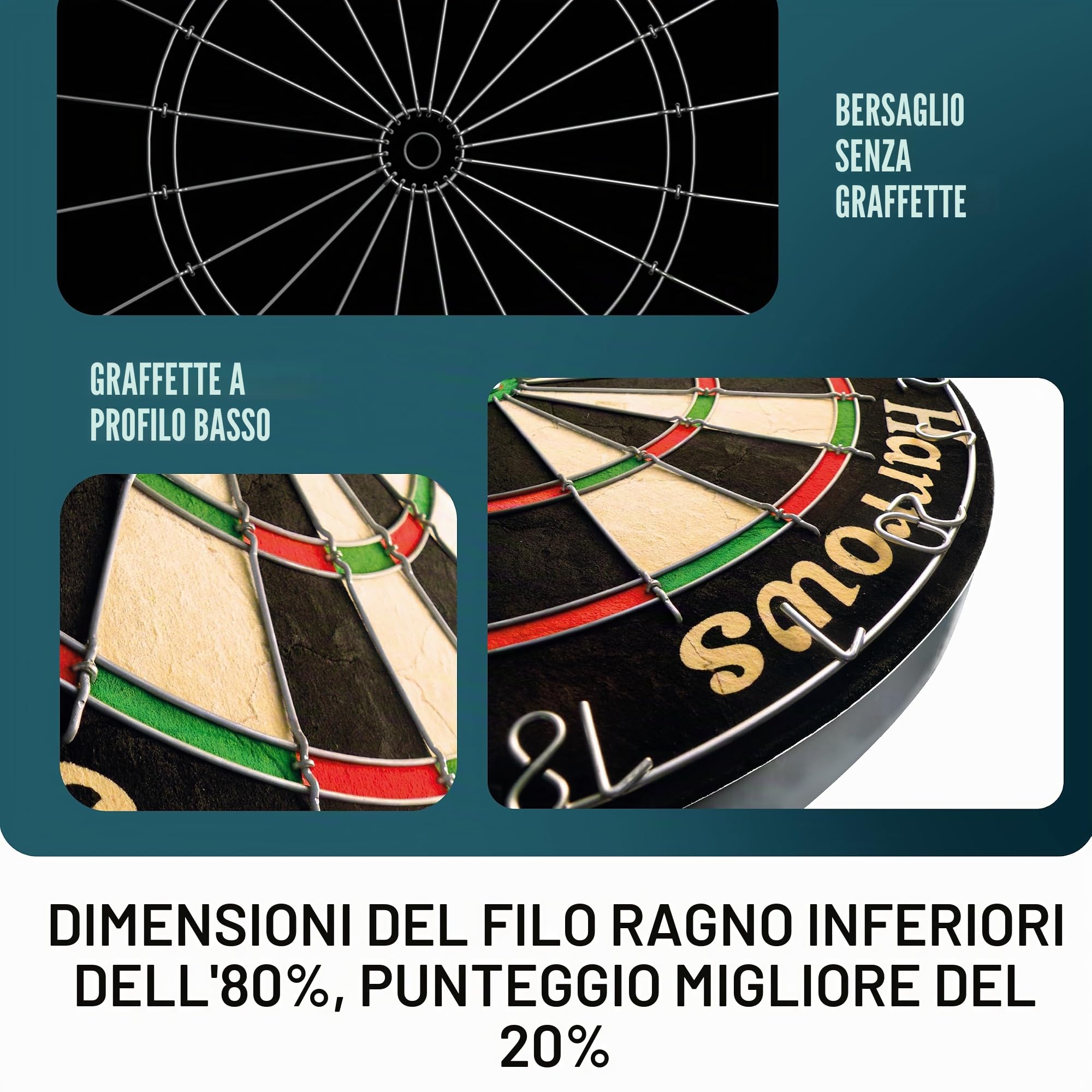 Harrows Suprême - Kit Completo Professionale di Freccette