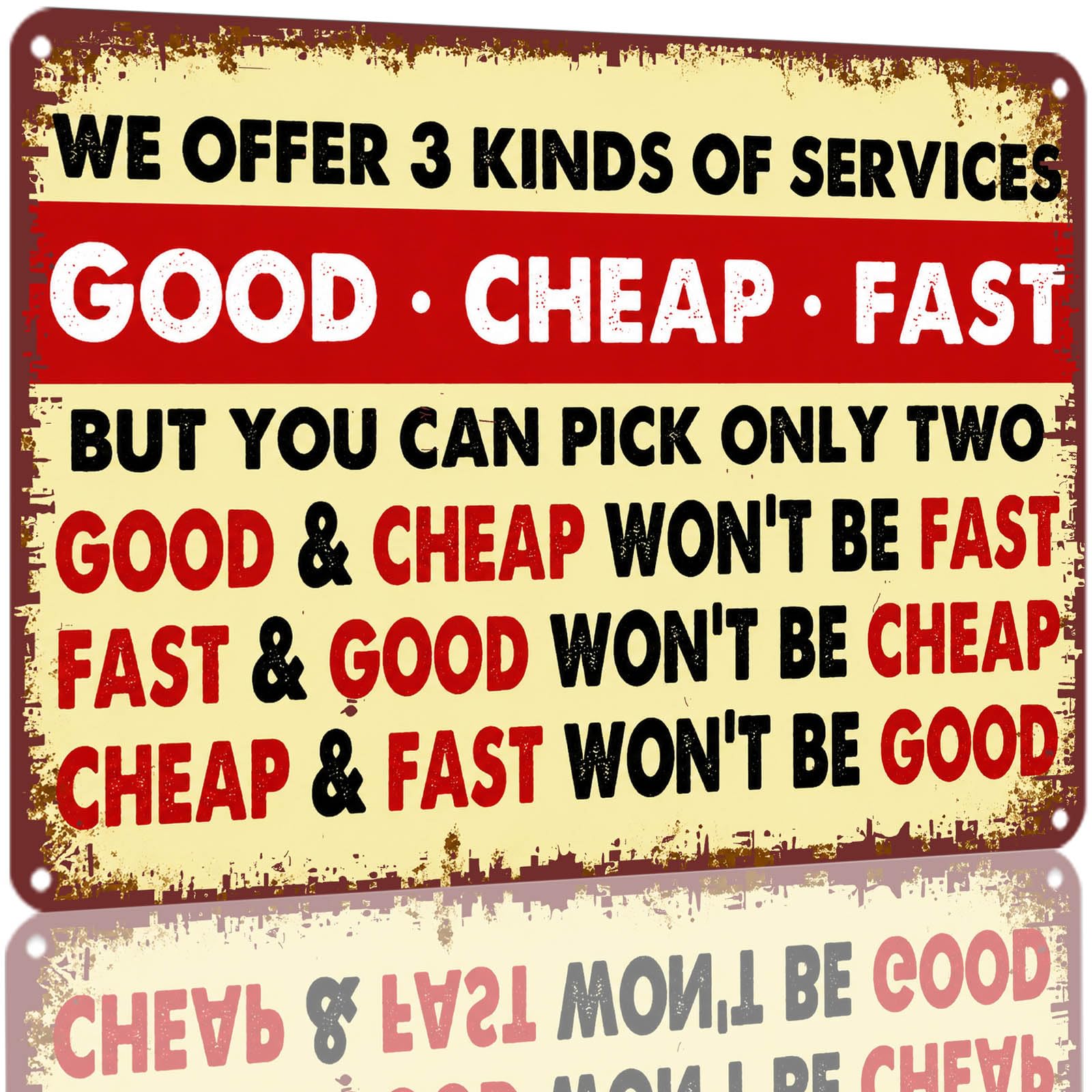 Kwqdozf As Pic Vintage Metal Aluminum Sign Good Cheap Fast Service Wall Decor 8X12 Inch Re