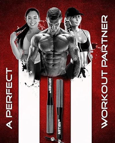Miniatura 5 de WOD Nation Aluminum Handle High Speed Adjustable Jump Rope for Women and Men - Perfect Skipping Rope for Boxing, Fitness, Workout