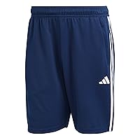 adidas Uomo Train Essentials piqué 3-Stripes Training Shorts, Dark Blue/White