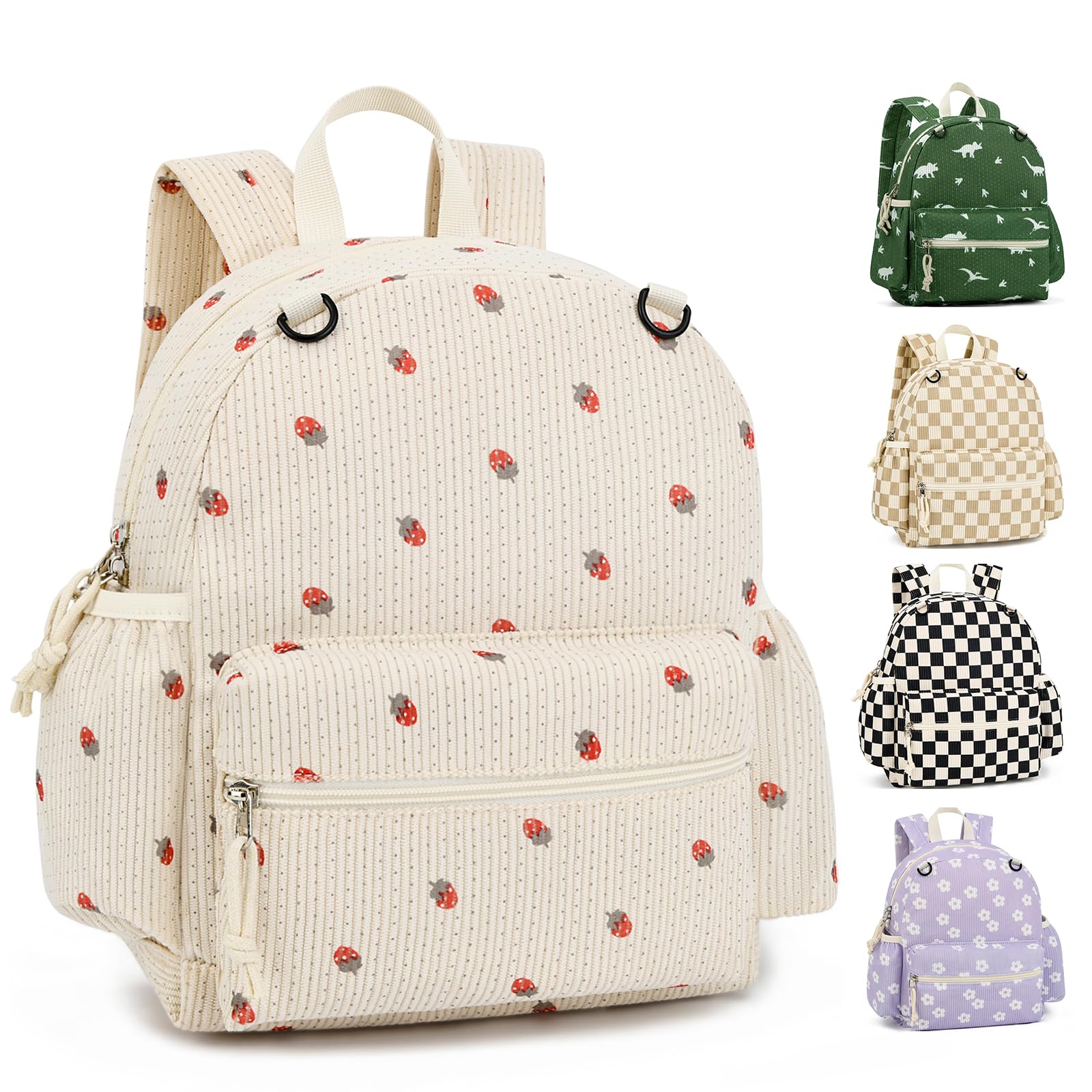 Corduroy Toddler Backpack for Boys &amp; Girls, Kids Backpacks