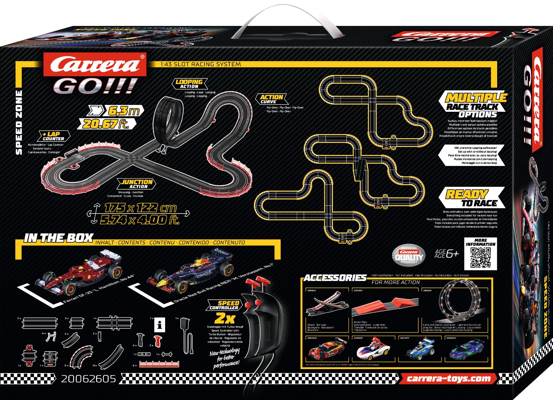 Buy Carrera GO Speed Zone Formula 1 Race Track Set with Red Bull