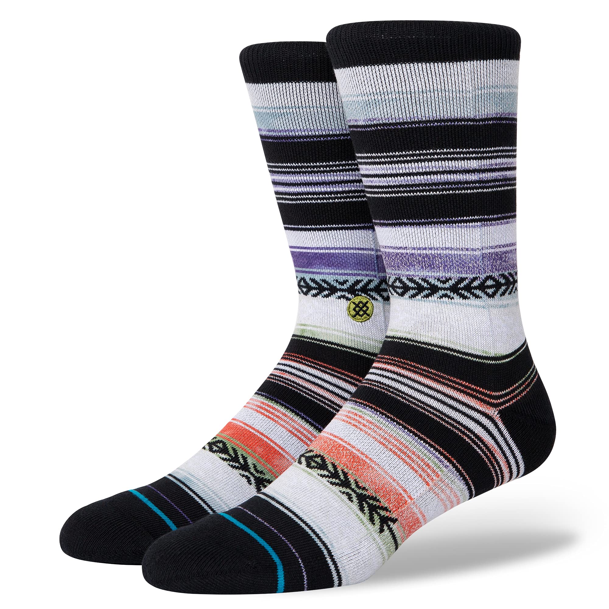 Stance Crew Sock - Reykir (Lime, Large)