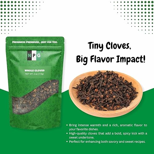Vista 21 de Clavos molidos de primera calidad, 1.05 onzas, clavos fuertes de aroma y sabor para té, popurrí, hornear, bolas de pomandro, carnes y especias