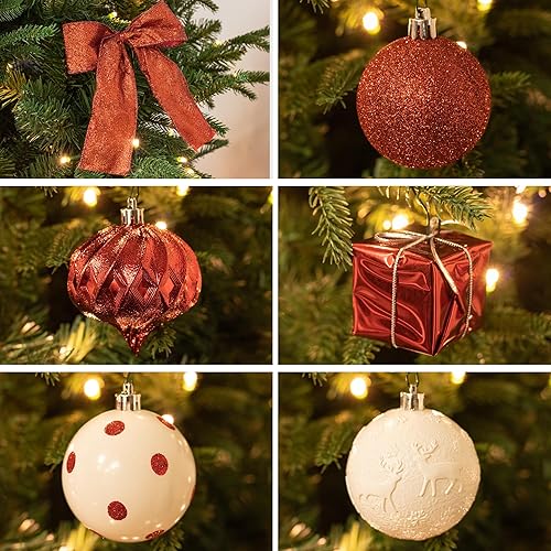 Miniatura 2 de ITART - Kit surtido de adornos para árbol de Navidad, incluye adorno para la parte de arriba del árbol