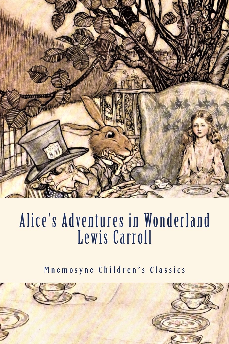 Alice's Adventures in Wonderland (Illustrated - Large Print): Complete and Unabridged: Mnemosyne Children's Classics
