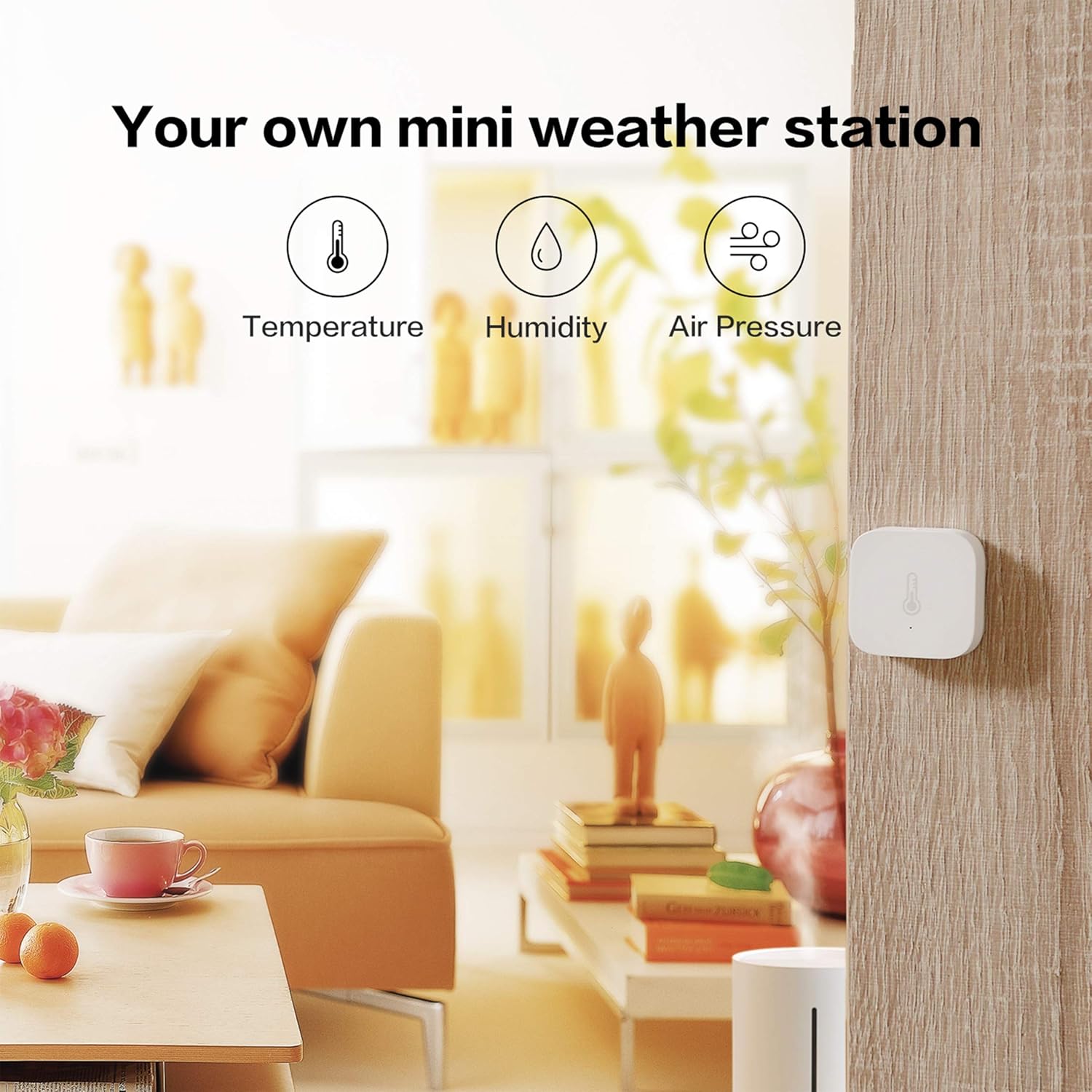 Aqara Smart Hub M1S Plus 3* Aqara Temperature and Humidity Sensor, Zigbee Connection, For Remote Monitoring and Smart Home Automation - - 