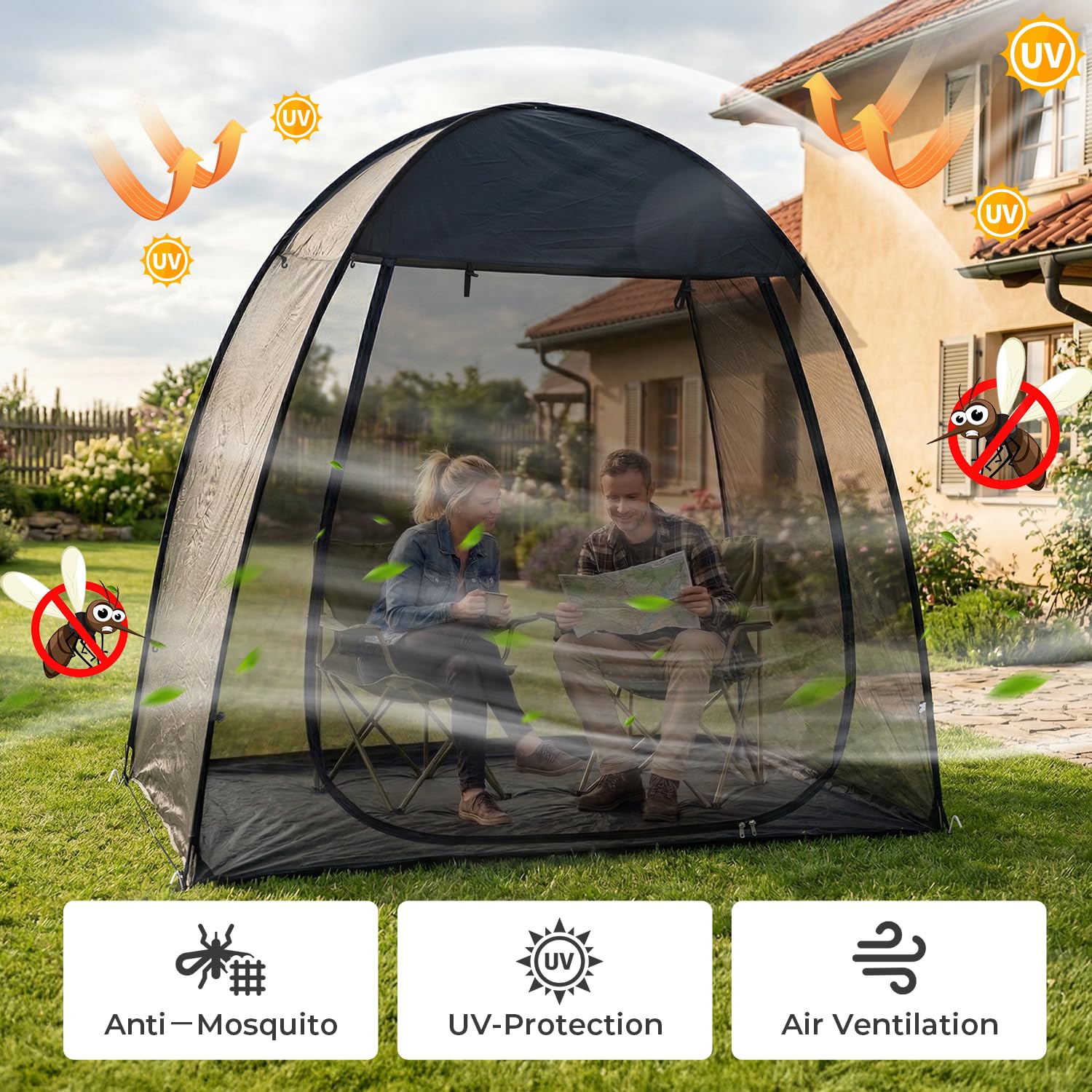Amazon.co.jp: Alvantor® ポップアップスクリーンハウステント 6x6