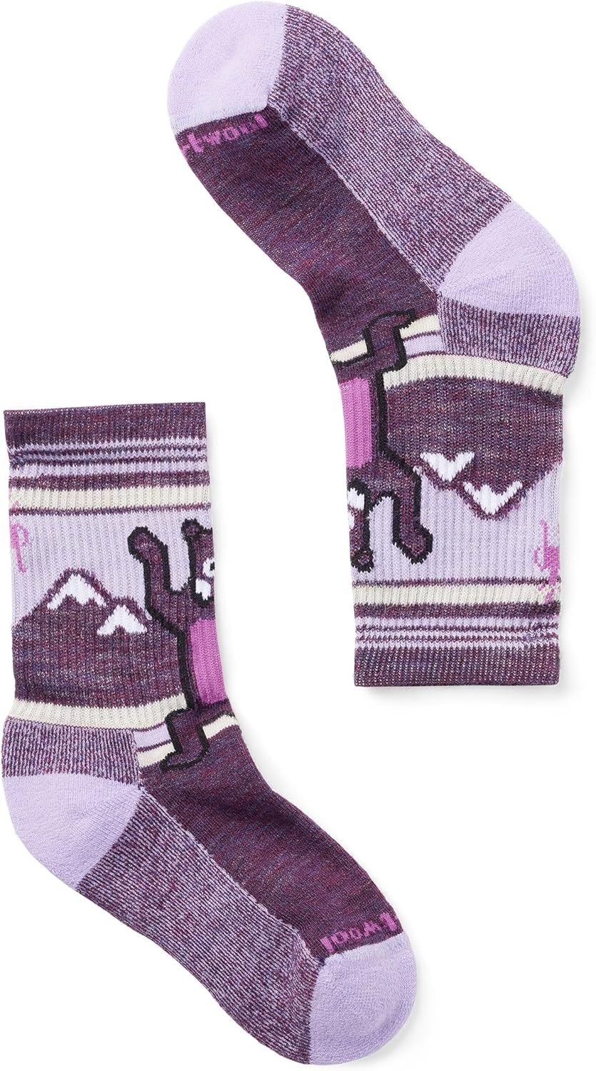 Smartwool boys Hike Light Cushion Hiking Bear Crew Socks (Toddler/Little Kid/Big Kid)