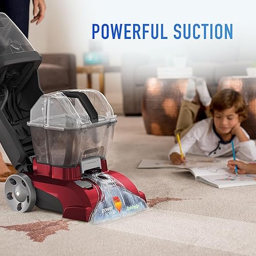 Miniatura 2 de Hoover Power Scrub FH50150 - Máquina limpiadora de alfombras, champú vertical, color rojo