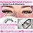 Full Volume Lash Clusters DIY Lash Extension 300pcs Clusters Lashes D Curly Eyelash Extension 8-16mm Individual Lashes Mink for Self Application at Home by Focipeysa (Mink Lash Clusters 8-16mm)