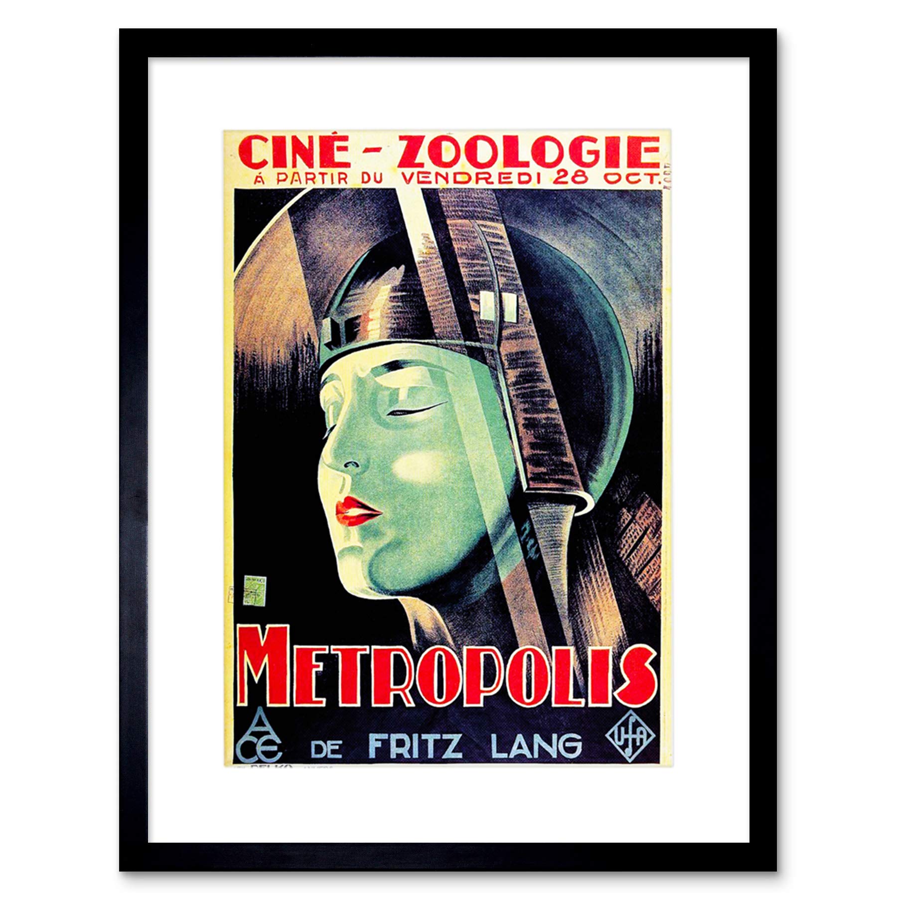 Wee Blue Coo Film Metropolis Fritz Lang Dystopian Future Vision France Art Framed Wall Art Print