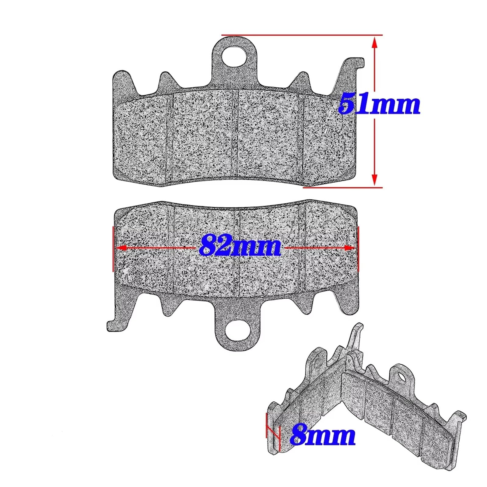 pour BMW pour R1200GS pour Adventure pour R1200R pour Sport pour R1200RS pour R1200RT Plaquettes Frein Avant Arrière Moto Plaquettes Frein À Disque(Front and Rear)