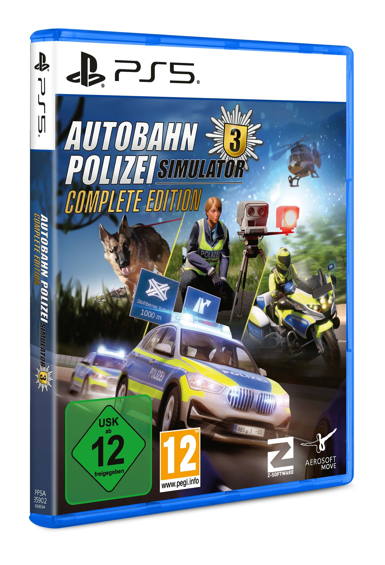Aerosoft Polizei Simulator 3 Complete Edition (PS5) – DLCs Radarfalle, Off-Road und Polizeimotorrad inklusive