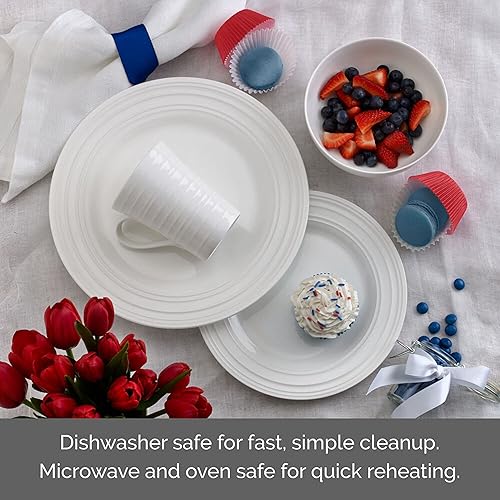 Vista 4 de Mikasa 5224193 Ciara 16-Piece Dinnerware Set, Service for 4